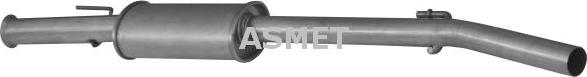 Asmet 10.074 - Middle Silencer xparts.lv