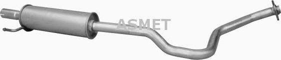 Asmet 20.024 - Middle Silencer xparts.lv