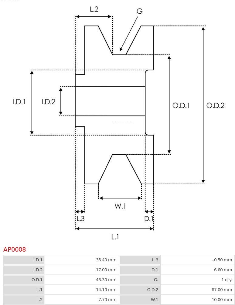 AS-PL AP0008 - Skriemulys, kintamosios srovės generatorius xparts.lv