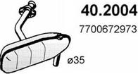 ASSO 40.2004 - Предглушитель выхлопных газов xparts.lv