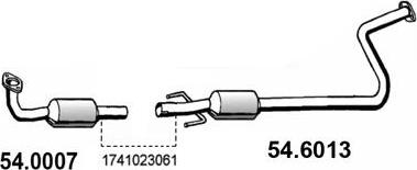 ASSO 54.6013 - Vidējais izpl. gāzu trokšņa slāpētājs xparts.lv