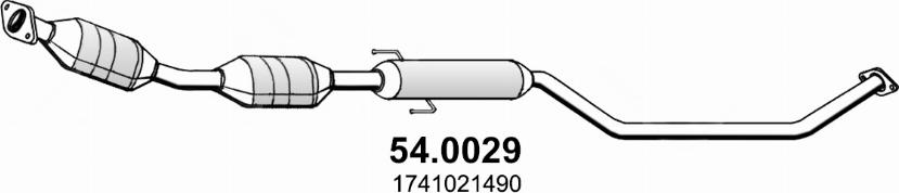 ASSO 54.0029 - Catalytic Converter xparts.lv