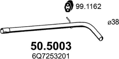 ASSO 50.5003 - Izplūdes caurule xparts.lv