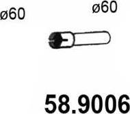 ASSO 58.9006 - Труба выхлопного газа xparts.lv