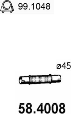 ASSO 58.4008 - Izplūdes caurule xparts.lv