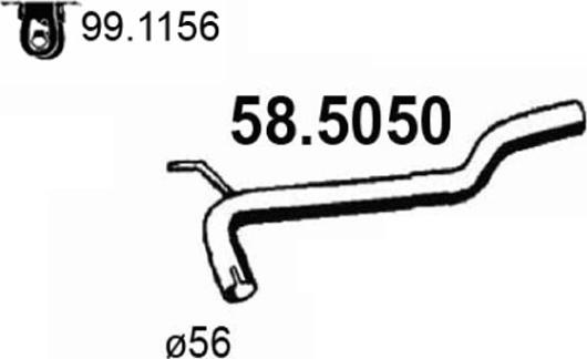 ASSO 58.5050 - Izplūdes caurule xparts.lv