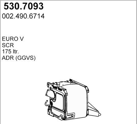 ASSO 530.7093 - Vidējais / Gala izpl. gāzu trokšņa slāpētājs xparts.lv