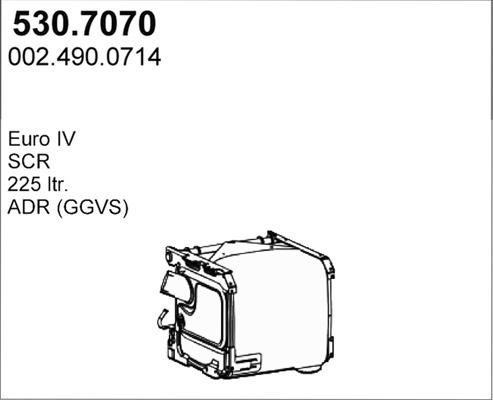 ASSO 530.7070 - Vidējais / Gala izpl. gāzu trokšņa slāpētājs xparts.lv