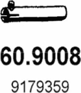 ASSO 60.9008 - Труба выхлопного газа xparts.lv
