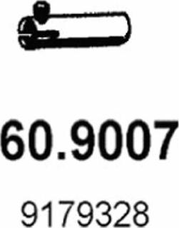 ASSO 60.9007 - Труба выхлопного газа xparts.lv