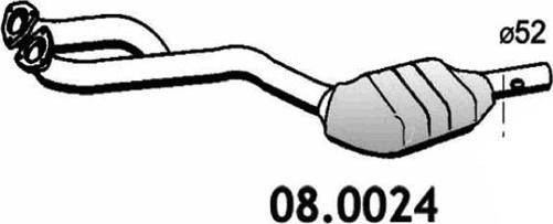 ASSO 08.0024 - Catalytic Converter xparts.lv