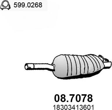 ASSO 08.7078 - End Silencer xparts.lv
