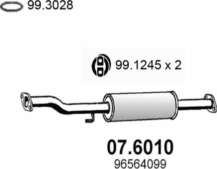 ASSO 07.6010 - Vidējais izpl. gāzu trokšņa slāpētājs xparts.lv