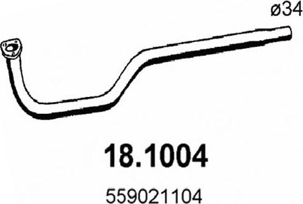 ASSO 18.1004 - Izplūdes caurule xparts.lv