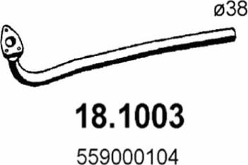 ASSO 18.1003 - Izplūdes caurule xparts.lv
