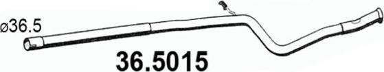 ASSO 36.5015 - Izplūdes caurule xparts.lv