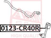 ASVA 0123-CR40R - Тяга / стойка, стабилизатор xparts.lv
