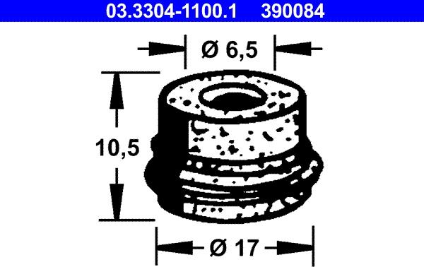 ATE 03.3304-1100.1 - Пробка, бачок тормозной жидкости xparts.lv