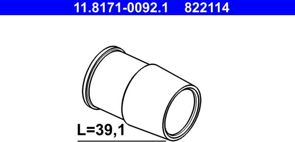ATE 11.8171-0092.1 - Guide Sleeve, brake caliper xparts.lv