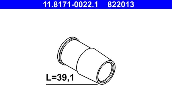 ATE 11.8171-0022.1 - Guide Sleeve, brake caliper xparts.lv