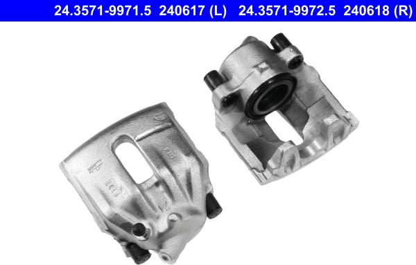 ATE 24.3571-9972.5 - Brake Caliper xparts.lv