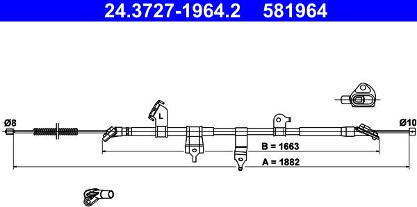ATE 24.3727-1964.2 - Trose, Stāvbremžu sistēma xparts.lv