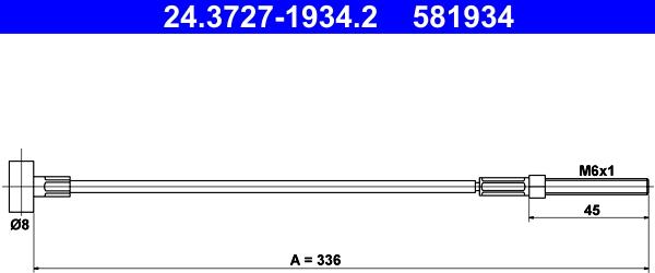 ATE 24.3727-1934.2 - Trose, Stāvbremžu sistēma xparts.lv