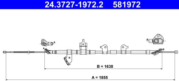 ATE 24.3727-1972.2 - Trose, Stāvbremžu sistēma xparts.lv