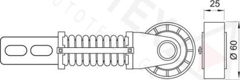 Autex 601752 - Belt Tensioner, v-ribbed belt xparts.lv