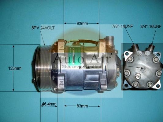 Auto Air Gloucester 14-8117 - Compressor, air conditioning xparts.lv