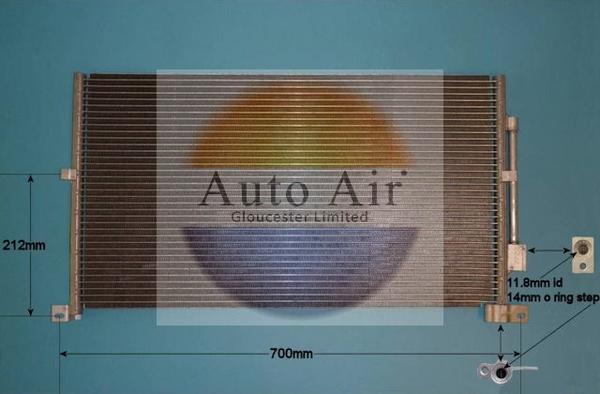 Auto Air Gloucester 16-1131 - Kondensators, Gaisa kond. sistēma xparts.lv