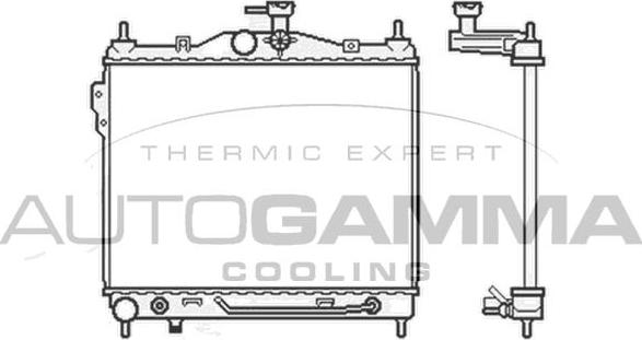 Autogamma 104076 - Radiators, Motora dzesēšanas sistēma xparts.lv