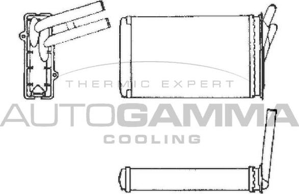 Autogamma 101972 - Теплообменник, отопление салона xparts.lv
