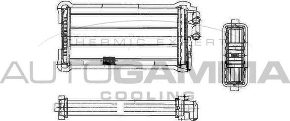 Autogamma 101607 - Heat Exchanger, interior heating xparts.lv