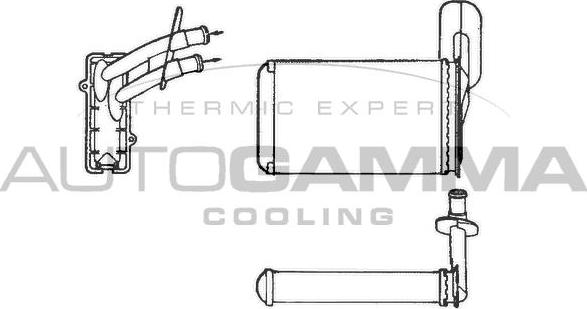 Autogamma 101775 - Теплообменник, отопление салона xparts.lv