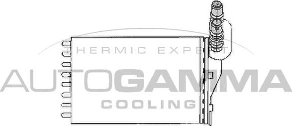 Autogamma 102416 - Heat Exchanger, interior heating xparts.lv