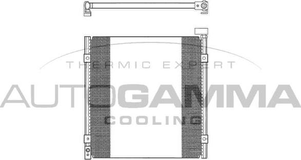 Autogamma 102663 - Condenser, air conditioning xparts.lv