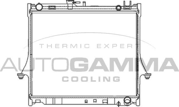 Autogamma 107325 - Radiator, engine cooling xparts.lv