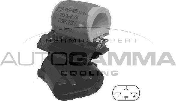 Autogamma GA15671 - Papildus rezistors, Elektromotors-Radiatora ventilators xparts.lv