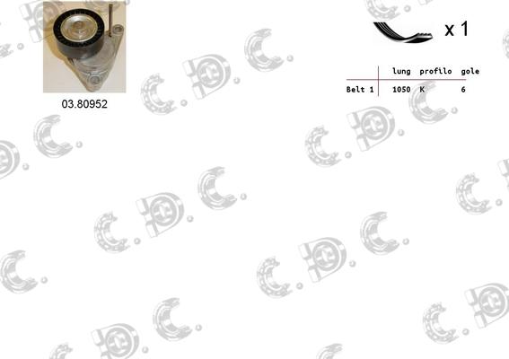 Autokit 06.0041 - Ķīļrievu siksnu komplekts xparts.lv
