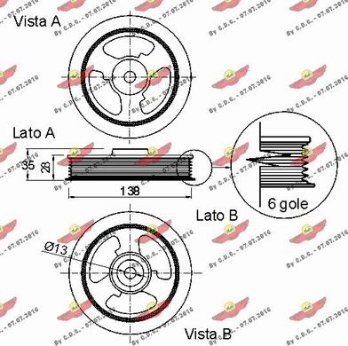 Autokit 03.90179 - Belt Pulley, crankshaft xparts.lv