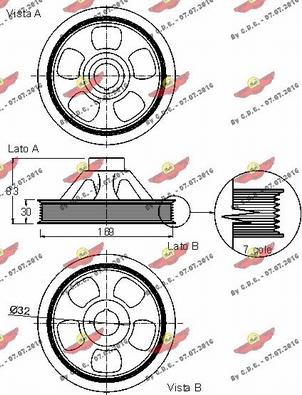 Autokit 03.90202 - Belt Pulley, crankshaft xparts.lv