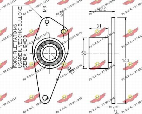 Autokit 03.084 - Deflection / Guide Pulley, timing belt xparts.lv