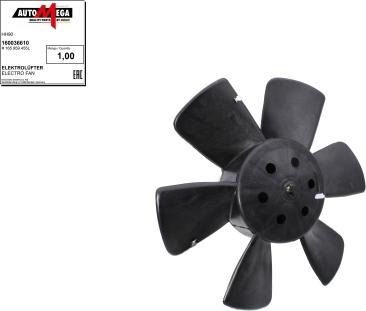 Automega 160036610 - Fan, radiator xparts.lv