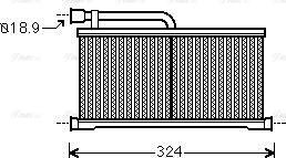 Ava Quality Cooling AIA6296 - Heat Exchanger, interior heating xparts.lv