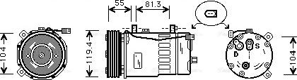 Ava Quality Cooling AIAK003 - Kompresors, Gaisa kond. sistēma xparts.lv