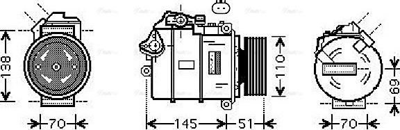 Ava Quality Cooling BWAK384 - Kompresors, Gaisa kond. sistēma xparts.lv
