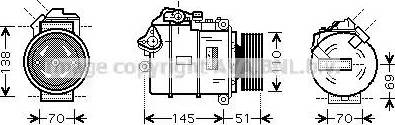 Ava Quality Cooling BWK384 - Kompresors, Gaisa kond. sistēma xparts.lv