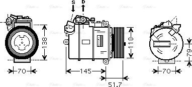 Ava Quality Cooling BWAK329 - Kompresors, Gaisa kond. sistēma xparts.lv