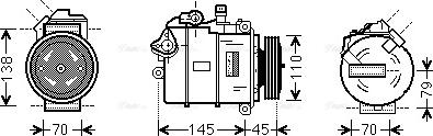 Ava Quality Cooling BWK383 - Kompresors, Gaisa kond. sistēma xparts.lv